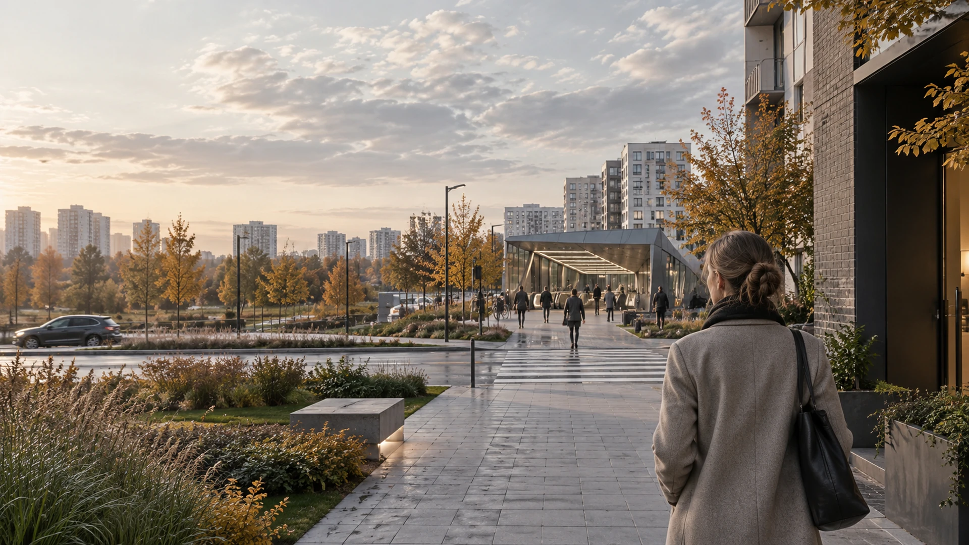 Покупатель оценивает полный путь от жилого квартала до метро